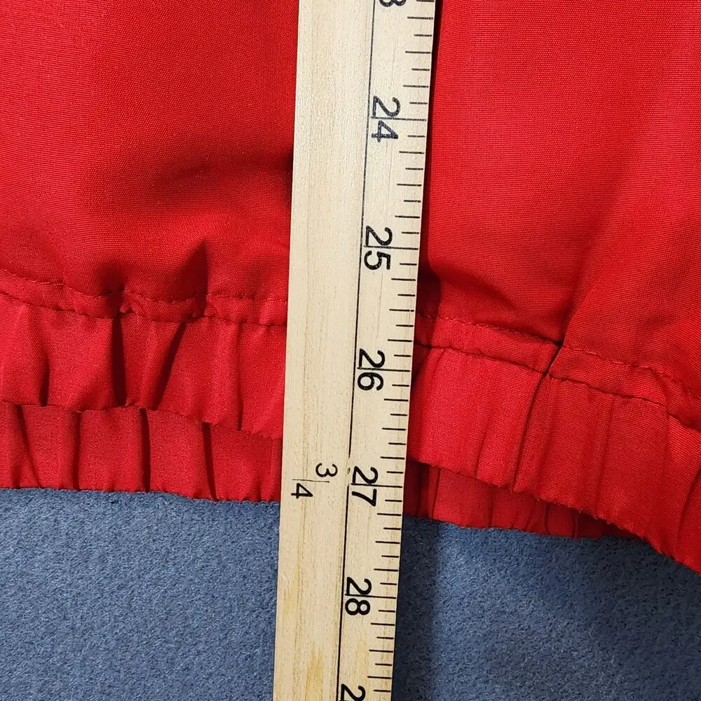 OBEY Worldwide Mens Jacket Large Red Windbreaker Hooded Outdoor Hiking Gorpcore